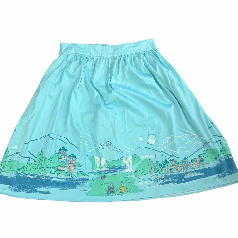 Her Universe Star Wars Naboo Landscape Woven Circle Skirt - Picture 2 of 7